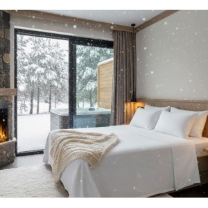 Otel çarşafı Çift kişilik  280x300cm 59 tel pamuk polyester akfil kumaş